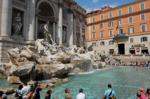 Trevi fountain in Rome. And you don't need a Rome tourist pass.