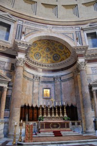 Italy Rome Pantheon Basilica of Saint Marias and Martyres