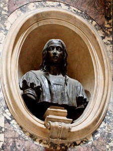 Bronze bust of Raphael in Pantheon