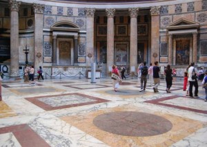 Interior of the Pantheon in Rome